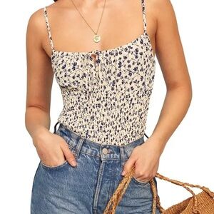 Reformation Carine Top in Mykonos Size XS